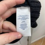 CHAPS  black thick knit fold over neck button cardigan sleeveless vest sweater XL Photo 5