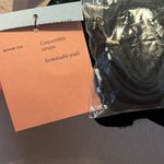 Shade & Shore New  Women’s Black Ribbed Bandeau Bikini top Size Large NWT Photo 7