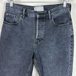 Everlane ‎ The 90’s Cheeky Jeans Size 27 Ankle Button Fly Washed Black Photo 4