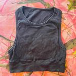 SKIMS dark brown ribbed sports bra high neck active tank top Photo 5