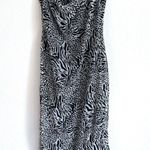 L'Academie  Revolve B&W Animal Printed Slip Maxi Dress  Photo 9