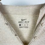 Nike Yoga Waffle V Neck Thermal Pullover Long Sleeve Size XS in Cream Photo 7