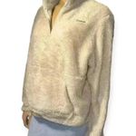 Reebok Women's Size XLarge Fog 1/4-Zip Mock Neck Sherpa Fleece Pullover Photo 4