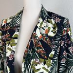 Cynthia Rowley  Women's Floral Palm Black Tropical Long Sleeve Size XS Photo 1