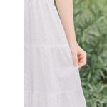 NEW Victoria Dunn King Street Tie Strap Maxi Dress in Eyelet White Size undefined Photo 3