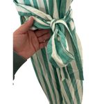 Marine layer  Eloise Romper Green Lake/White Stripe Small Lightweight Comfort Photo 2