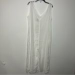 Calypso St. Barth  white linen rich blend jumpsuit v-neck sleeveless womens large Photo 6