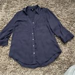 Iz Byer  blue blouse size small Photo 0