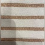 Talbots  Boat Neck Shimmer Striped 3/4 Sleeve Shirt Photo 4