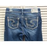 Silver Jeans Suki Bootcut Med Wash Low Rise Embroidery Size 27x30 Western Boho Photo 3