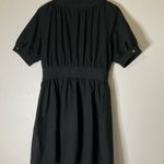Banana Republic Banana Republic Button Front Black Dress Stretch Knee Pockets Womens 8 Photo 3