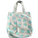 Urban Outfitters Blue Polka Dot Canvas Tote Bag. Photo 1
