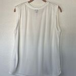Olivia Sky NWOT  White Tank Top Blouse sz L Photo 4