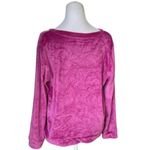 Juicy Couture Women's  Pink Velour Long Sleeve Top Size L Photo 2