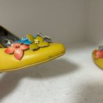 Poetic License Yellow Heels with Multicolor Floral Accents Size 5.5 Photo 5