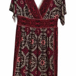 London Times  floral print open‎ V stretchy dress Photo 0