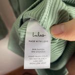 Lulus Casual Chic Sage Green Ribbed Cutout Bodycon Mini Dress size S Photo 10