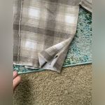 American Eagle Vintage Outfitters tan brown plaid thermal henley, size small Photo 8