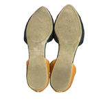 Merona  Two Toned Black and Tan D'orsay Flats Size 9.5‎ Photo 4