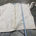 Hill House  Home Audrey 100% Merino Wool Crème Cardigan Tank Set Sz L Old Money Photo 8