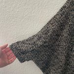 Black & Cream Heathered Open Cardigan Sweater Shrug Size M Photo 2