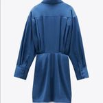 ZARA ✨ Blue Pleated Shirt Dress✨ Photo 6