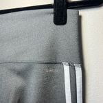 Adidas Womens Climalite Leggings Gray White Stripes Compression Running Sz Small Photo 7