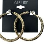 Apt. 9 Gold Textured Gold Hoop Earrings Photo 2