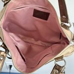 Coach Authentic  Poppy Signature Bag Tote Metallic Gold Cream Pink #H1220-18979 Photo 4