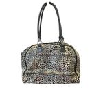 Guess  Animal Print Bowler Bag Satchel Black White Purse‎ Handbag G Logo Photo 1