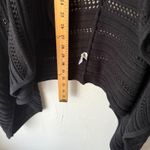 Athleta Black Knit Open Front Waterfall Cardigan Sweater XL Wilton Wrap Chunky Photo 5