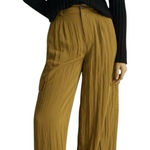 Madewell  Harlow High Rise Wide Leg Cargo Pants Olive Green Taffeta Size 4 Photo 0