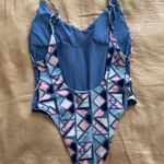 Aerie One-Piece Swimsuit Open Back High-Cut M Photo 1