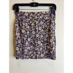 Elodie Floral Mini Skirt, Womens Size S, Purple, Yellow, Pink, Casual Photo 4