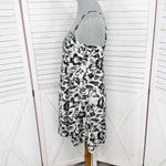 Far Away Tropical Floral Print A Line Sundress Cream Black Small Photo 1