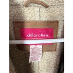 Xhilaration Vintage Xhiliration Women tan long leather faux sheep lining jacket size medium Photo 5