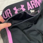 Under Armour women S compression leggings w/elastic waist black/pink/grey Photo 6