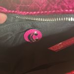 Charming Charlie NWT  Dark Pink Quilted Velvet Crossbody Purse Photo 5