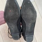 Unisa lace up ballet flats in black suede Photo 5