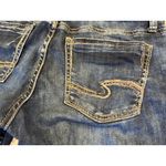 Silver Jeans Silver‎ Jeans Suki Capri Cropped jeans size 28 x 22.5 Stretch Distressed Denim Photo 7