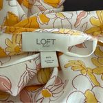 Loft NWOT Outlet Floral Kimono Cardigan Orange Size Medium Large Photo 2