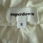 superdown Gene Cross Front Criss Cross White Bodysuit size SMALL New Photo 7