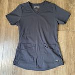 Grey's Anatomy Grey’s Anatomy navy blue scrub top ~ stretch ~ nurse medical ~ women’s size XS Photo 9
