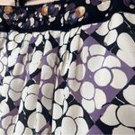 Anthropologie Floreat 100% Silk Pencil Skirt Ocean Mist Purple Blk Boho Size 14 Photo 4