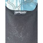 Cha Cha Vente Low High Black Silky Lacey Back Blouse 3xl Photo 2