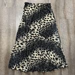 2000s Y2k Metrowear Cheetah Animal Print Midi Skirt Womens Size Medium Black Photo 3