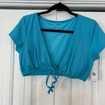 Old Navy  Blue Swim Top Size‎ Large Photo 0