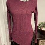 Trouve Linen Vintage Y2k Asymmetric High Low Distressed Relaxed Fit Tired sheer pullover Summer Beach Avant Photo 1