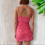 Urban Outfitters  Bright Side Lace-Up Mini Dress in Pink Medium Photo 5
