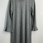 White House | Black Market womans  Sheath Dress Small Silver Shimmer Bell Sleeves Photo 0